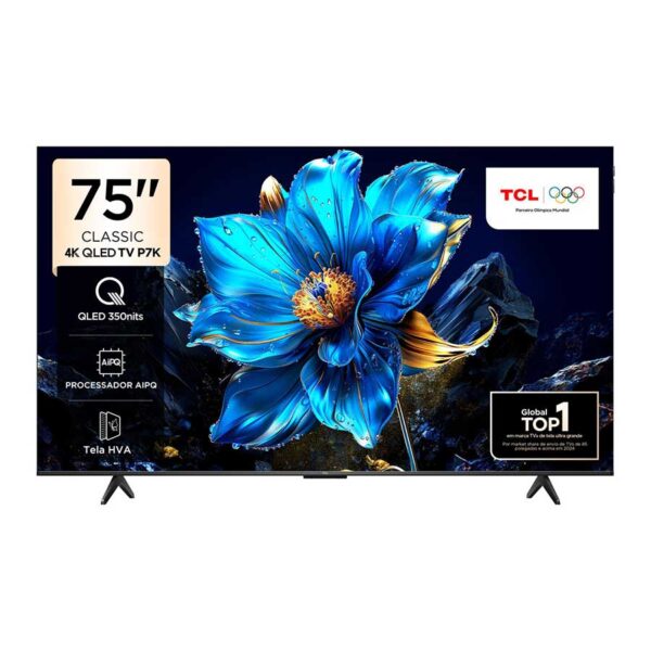 מסך טלוויזיה 75P7K - TCL 75" QD UHD QLED 60Hz P7