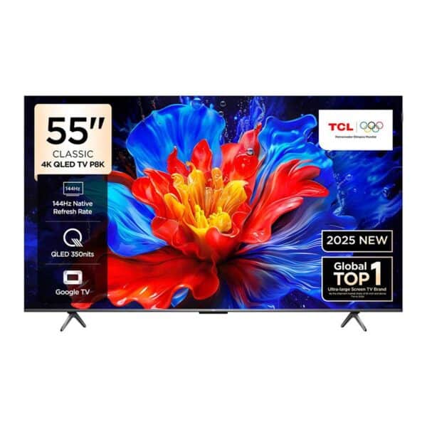 מסך טלוויזיה 55P8K - TCL 55" QD UHD 144 Native QLED P8