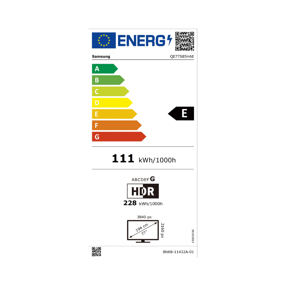 טלוויזיה חכמה סמסונג 77″ OLED 4K QE77S85HAEXIL QE77S85HAEXIL